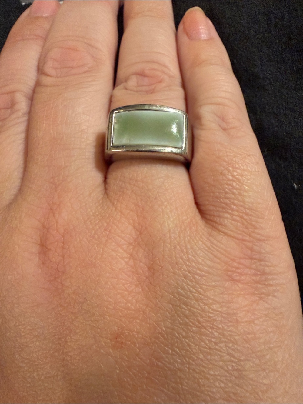 Lia Sophia size 8 - green stone - silver - Women's Fashion Jewelry